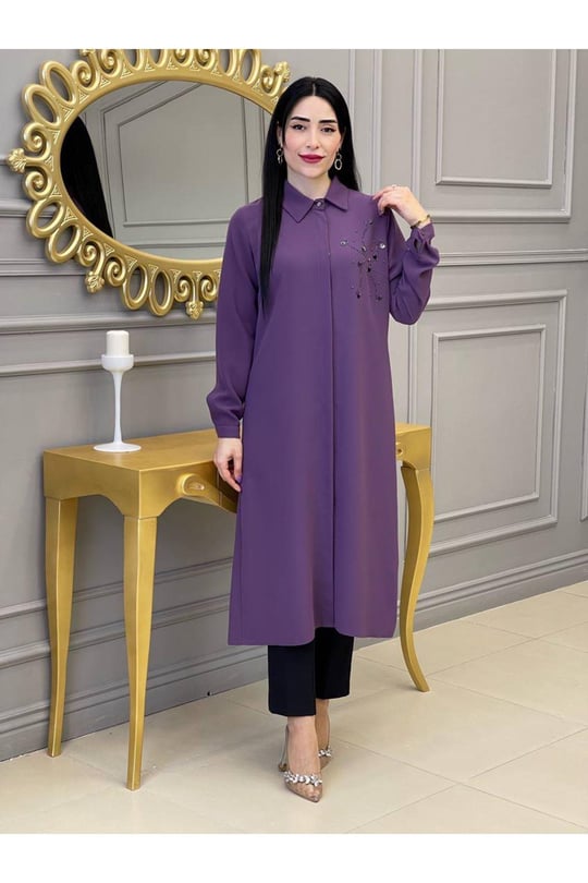 Deniz Yıldızı Tunik 924-Leylak