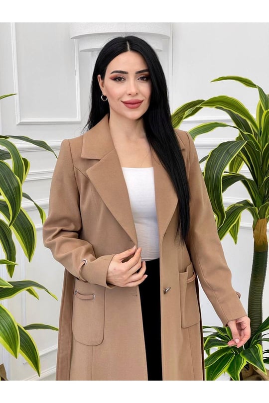 Deri İp Detay Kaban 7324-Camel