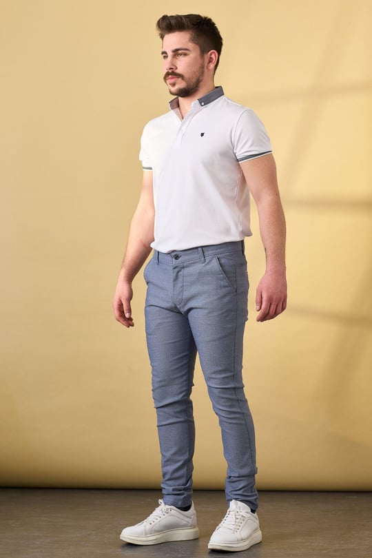 Dizmar Keten Pantolon 11281-Acık Mavi