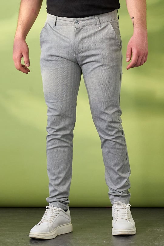 Dizmar Keten Pantolon 11281-Gri