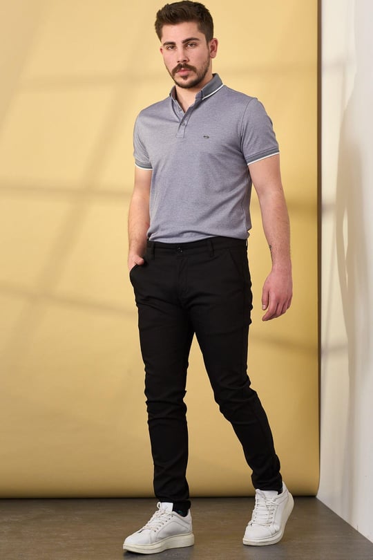 Dizmar Keten Pantolon 11281-Siyah