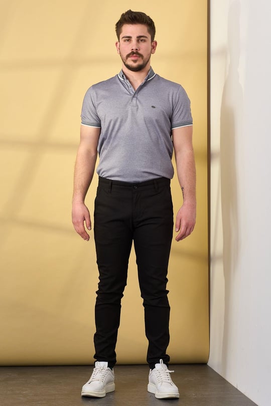 Dizmar Keten Pantolon 11281-Siyah