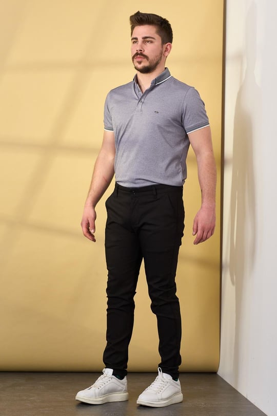 Dizmar Keten Pantolon 11281-Siyah