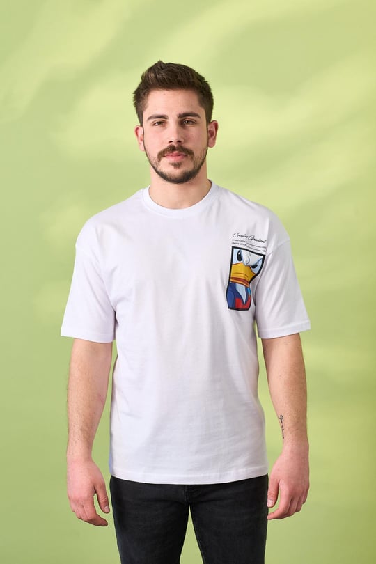 Dnz Tshirt 1015-Beyaz