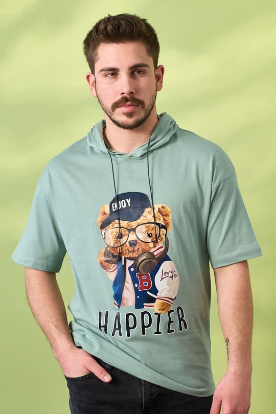 Dnz Tshirt 1030-Mint yeşili