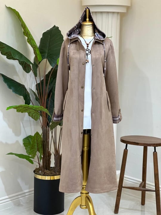 Ekose Detay Süet Kap 6131 T-25 Camel