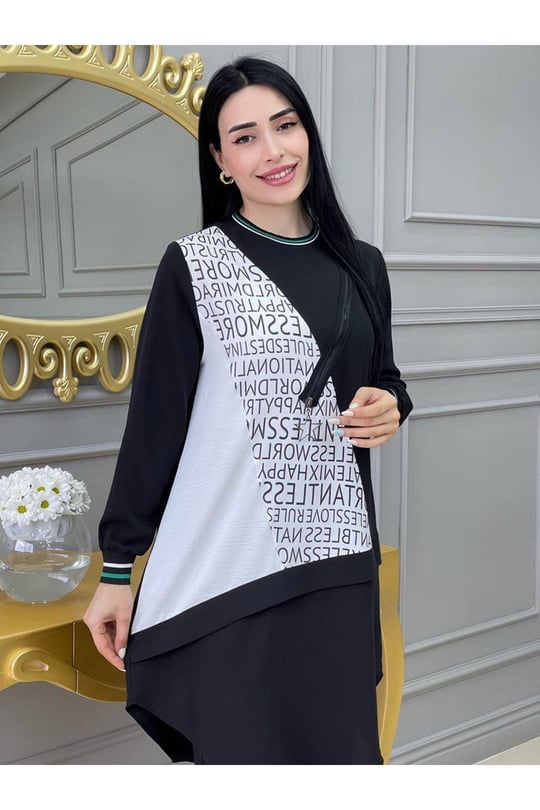 Fermuarlı Ayrobin Takım 1015-Siyah