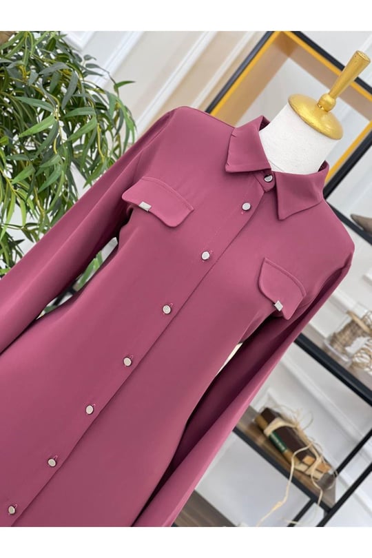 Kapak Cep Tunik 643-Rose