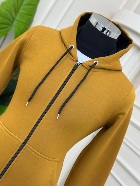 Kapişonlu Sweatshirt Taba