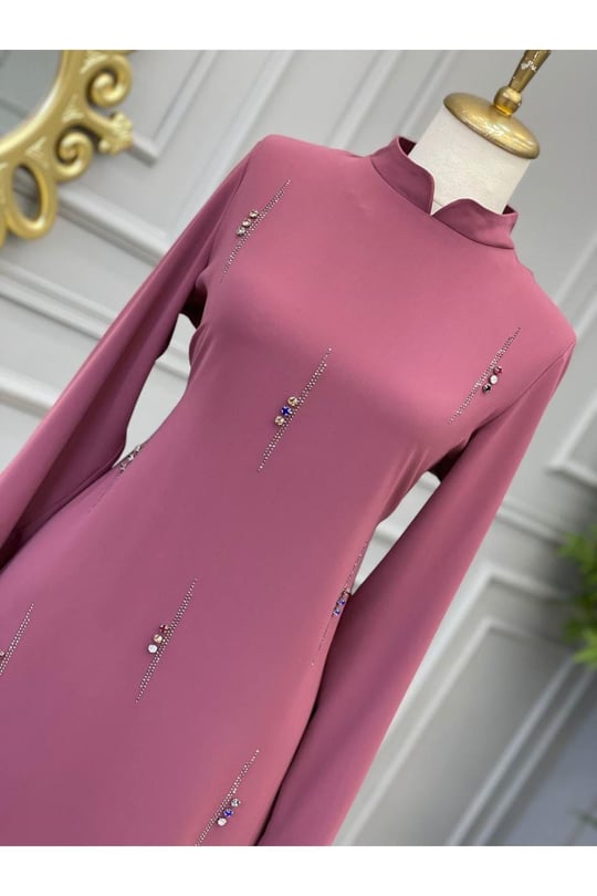 Kesit Taş Tunik 625-Rose