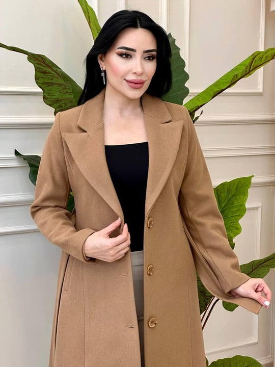 Klasik Ara Boy Kaşe  Kaban 5144 t-24 Bisküvi