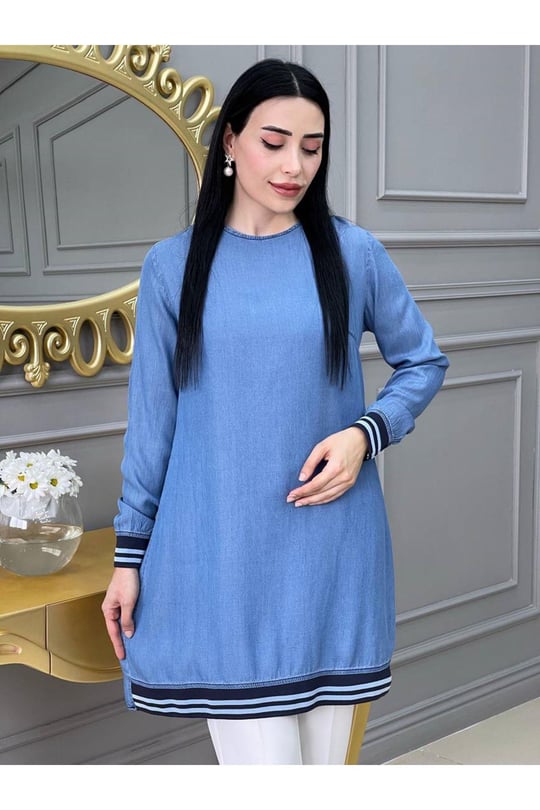 Kot Spor Tunik 1010-Acık Mavi