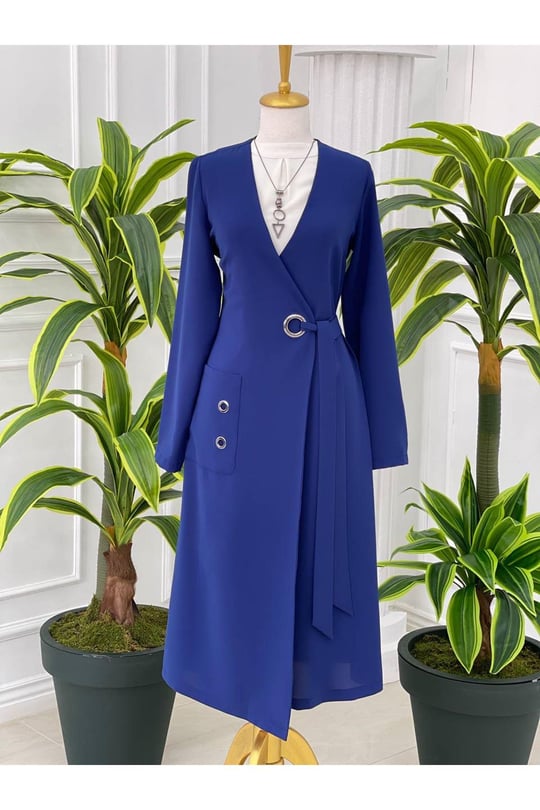 Kuş Gözü Bağlama Giy-Çık 4002-Saks