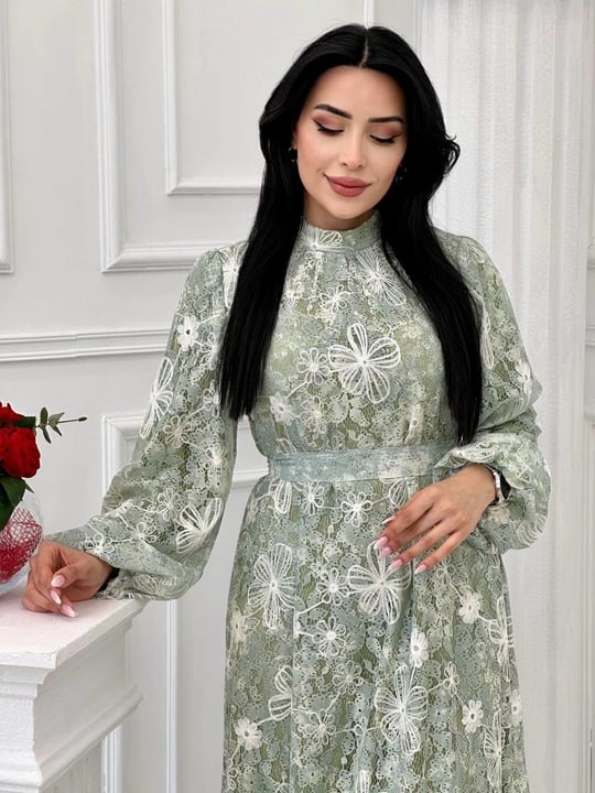 Miss İndigo Elbise 1340 T-24 Mint yeşili