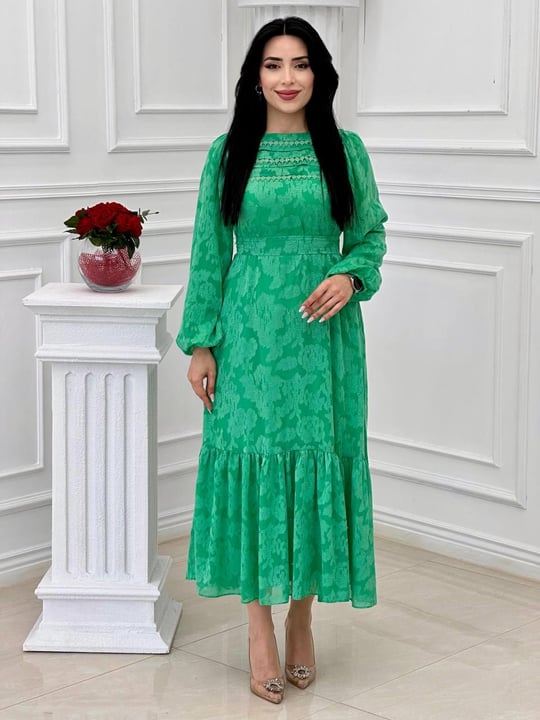Missindigo Elbise 1333 T-24 Yeşil