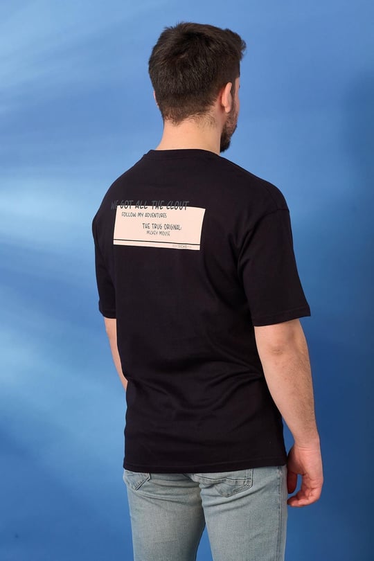 Oversize Tshirt 3504-Siyah