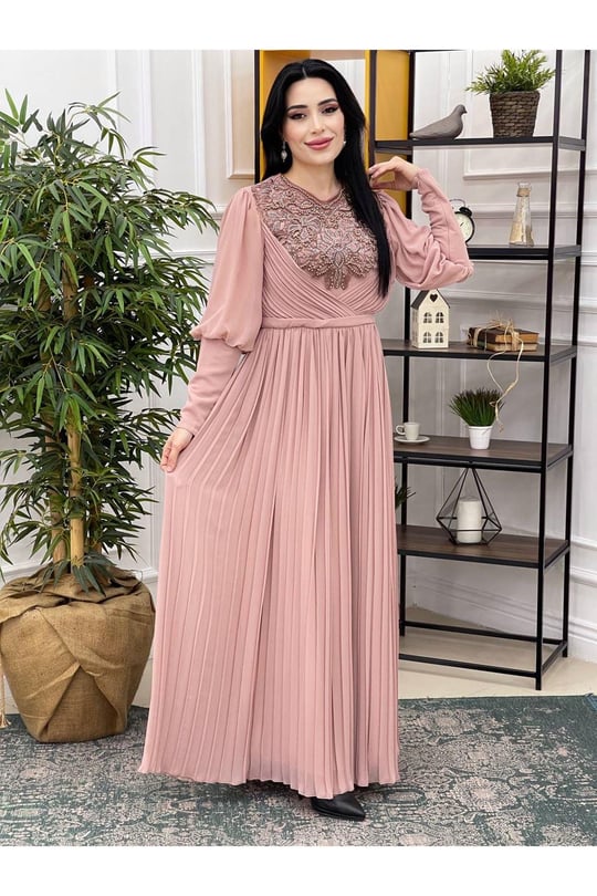 Piliseli Abiye 3078-Somon