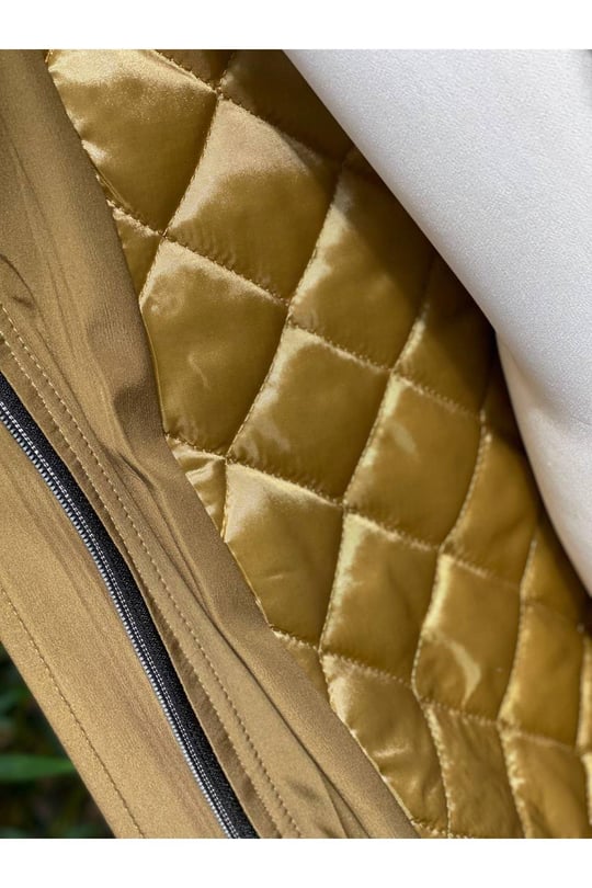 Ribanalı Parka Manto 4228-Camel