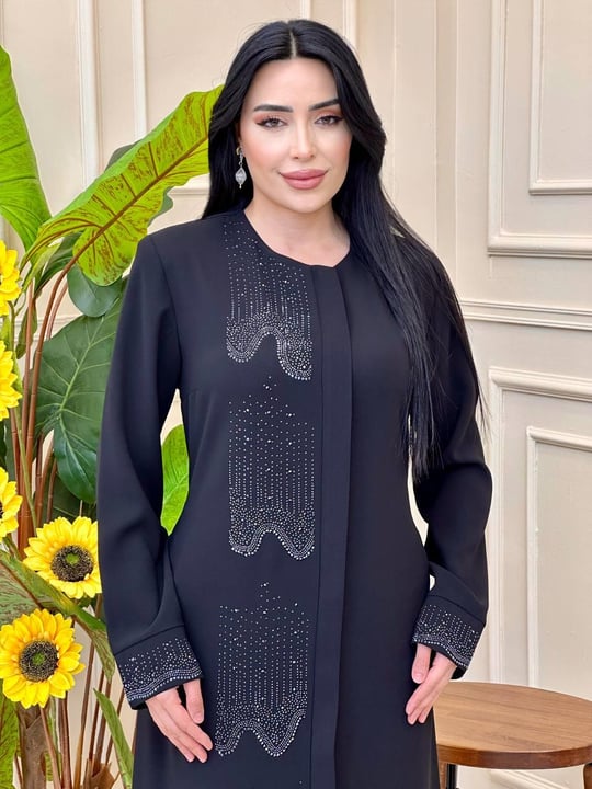 Serpme İnci Pardesü 8221 Siyah