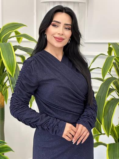 Simli Buzy Elbise 4346 t-24 Lacivert