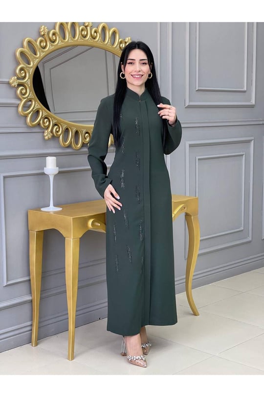 Sıra Taş Ferace 605-Yeşil