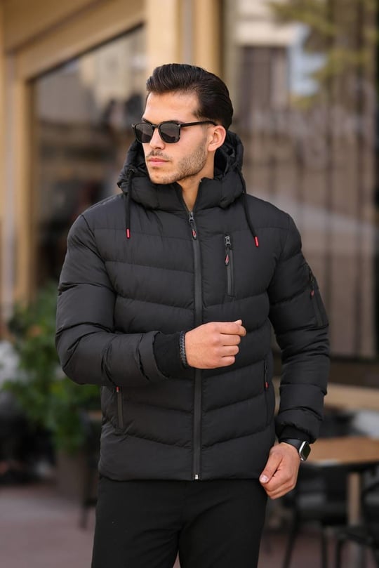 Şişme Mont 0511 T-24 Siyah