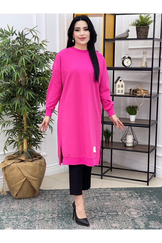 Soul Oversize Tunik 155-Fuşya