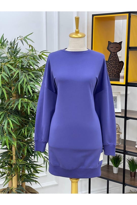Soul Oversize Tunik 163-İndigo