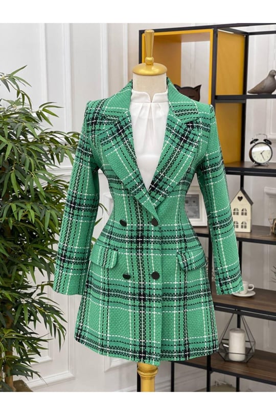Spor Blazer Ceket 021-Yeşil