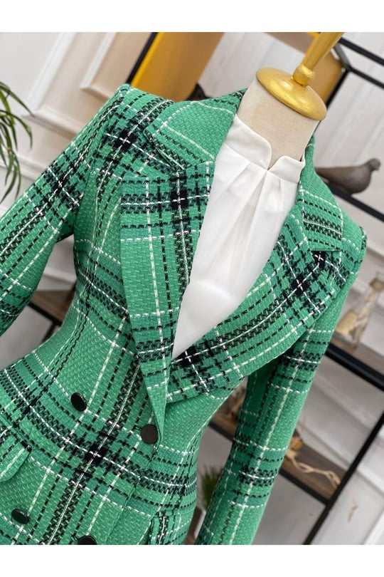 Spor Blazer Ceket 021-Yeşil
