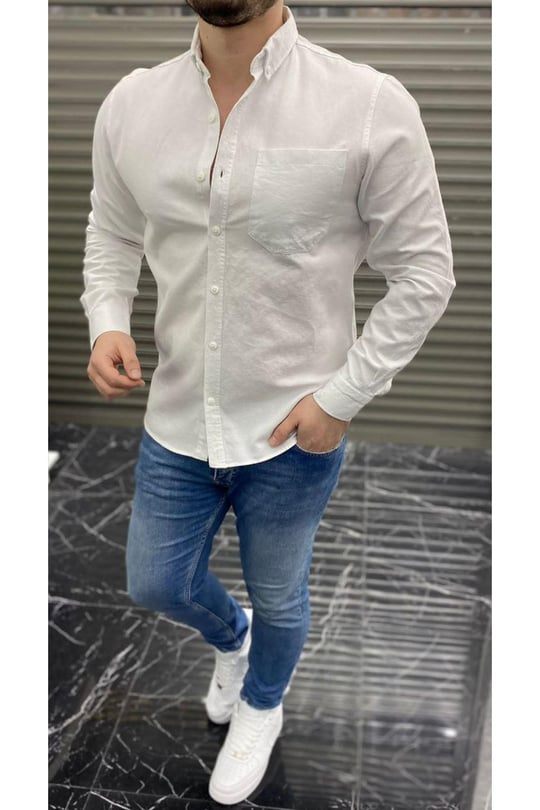 Spor Gömlek 231017-Beyaz