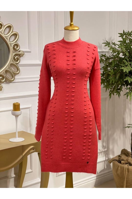 Tomurcuk Şerit Yumoş Tunik 7011-pembe