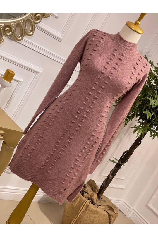 Tomurcuk Şerit Yumoş Tunik 7011-Purdra