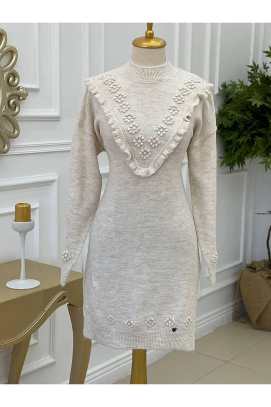 Tomurcuk Yumoş Tunik 7094-Ekru