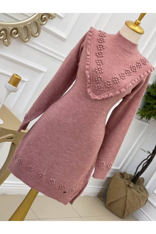 Tomurcuk Yumoş Tunik 7094-pembe