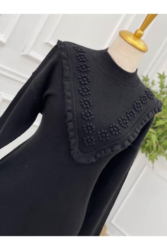Tomurcuk Yumoş Tunik 7094-Siyah