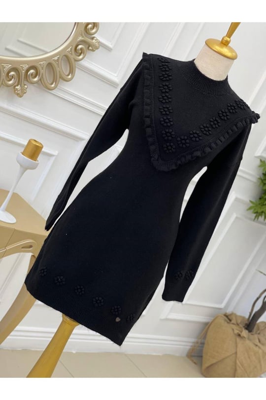 Tomurcuk Yumoş Tunik 7094-Siyah