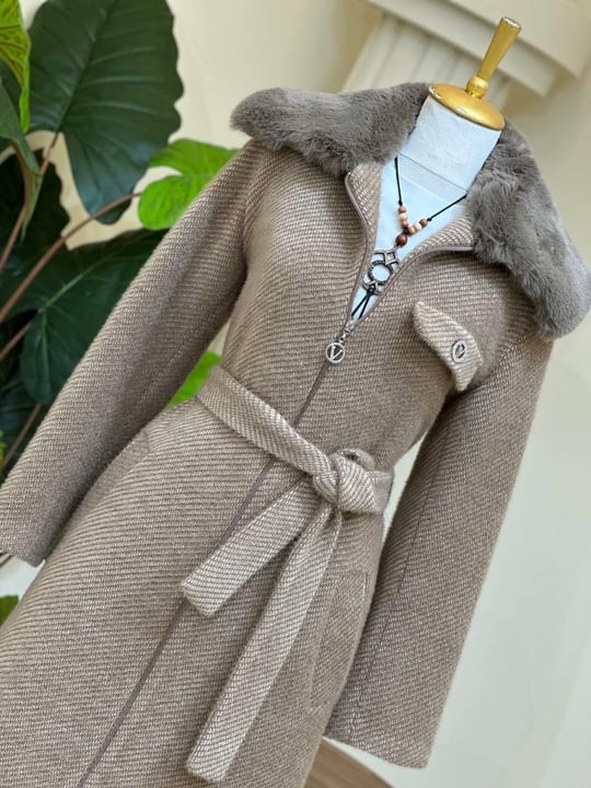 Yaka Kürk Angora Kaban 7504 T-25 Kahverengi