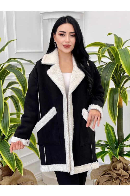Yan Cep Spor Ceket 14421-Siyah