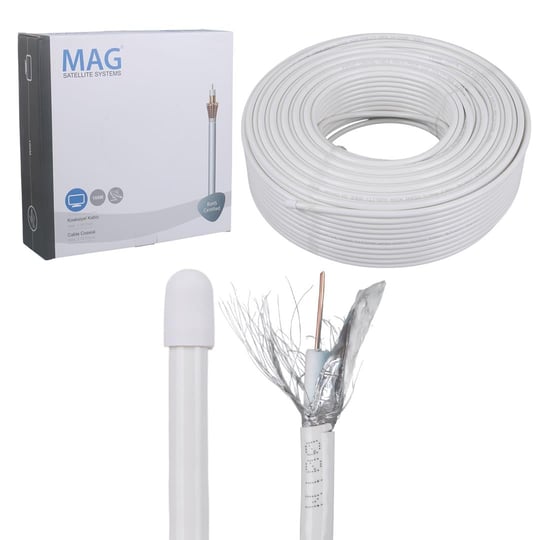 Mag RG6 U4 64 Tel Smart Anten Kablosu 100 Mt. Fiyatı - Merter