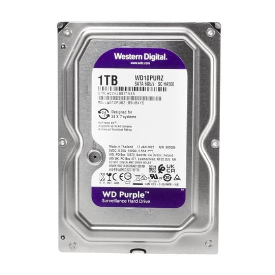 Western Digital Purple WD40PURZ 4 Tb Sata 6GB/S 7/24 Güvenlik