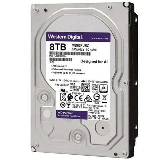 Western Digital Purple WD40PURZ 4 Tb Sata 6GB/S 7/24 Güvenlik