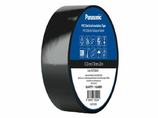 PANASONİC SİYAH PVC İZOLE BANT 20MT