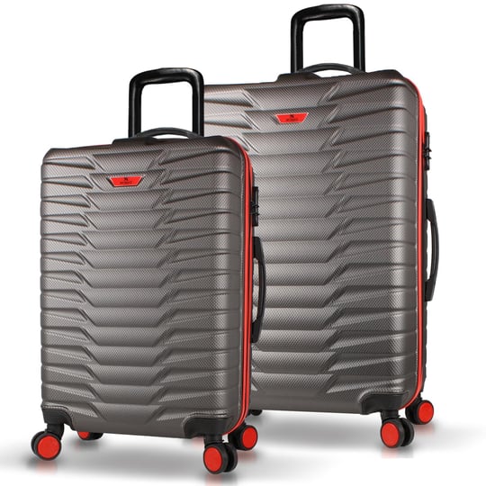 My Valice Croc Abs Medium and Large Size Set of 2 Luggage Set Khaki