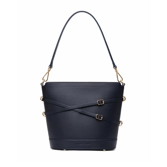 Glacier Woven Bucket Bag - Deep Navy