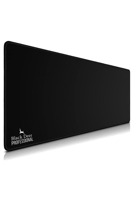70x30 Gaming Mouse Pad Siyah Kaymaz Taban Dikişli Kenar XL Büyük