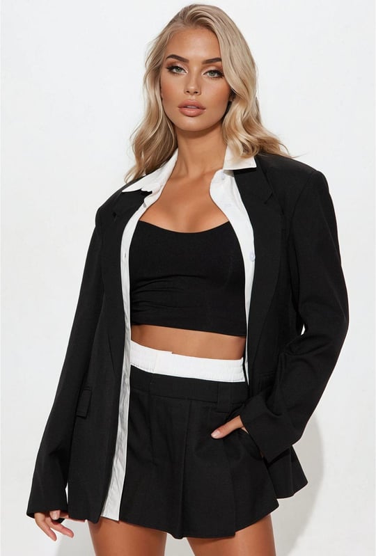 Babe Blazer Skort Set