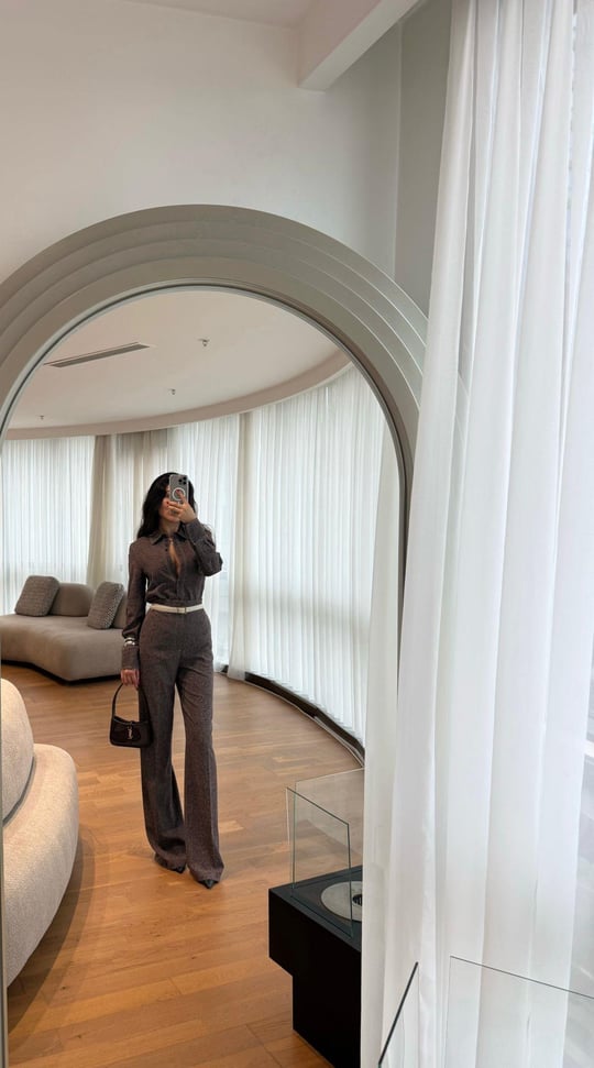 Brown Pants and Jacket Set