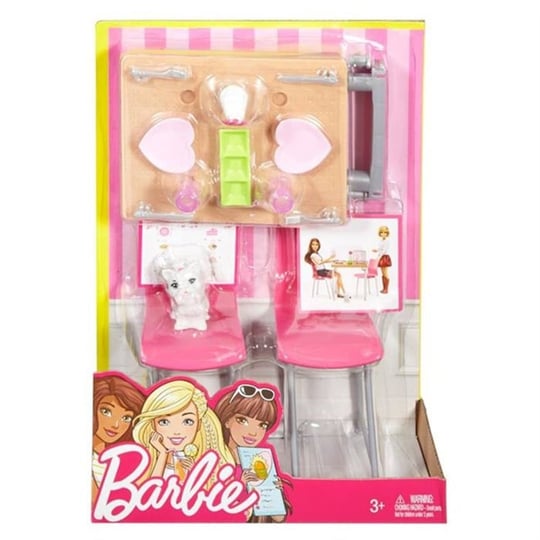 Barbie Ev İçi Dekorasyon Oyun Setleri Yemek Masası Seti Dvx44-Dvx45