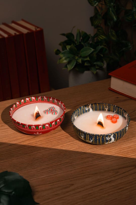 El yapımı Yılbaşı Modeli  %100 Soya Wax Mumu | Hediye | Yılbaşı | Stories Candle | New Year